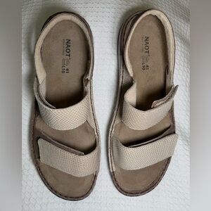 Naot Burgos Sandals, Tan, Taupe, Size EU 41, US 10-10.5, EUC